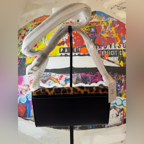 NWT Michael Kors Leopard Print Calf Hair Crossbody Bag - Picture 10 of 12